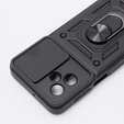 Obal na mobil pre Motorola Moto G54 5G, CamShield Slide, čierne