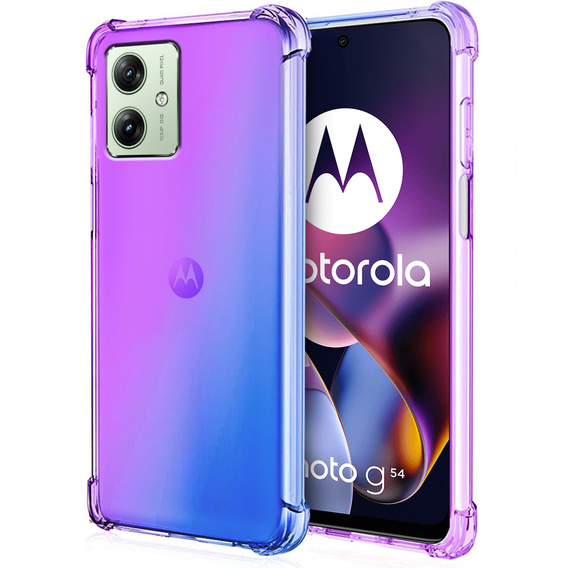 Puzdro pre Motorola Moto G54 5G, Gradient Dropproof, Fialová / modrá
