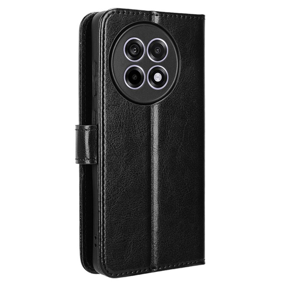 Klapkové puzdro pre OnePlus 13R, Crazy Horse Wallet, čierne