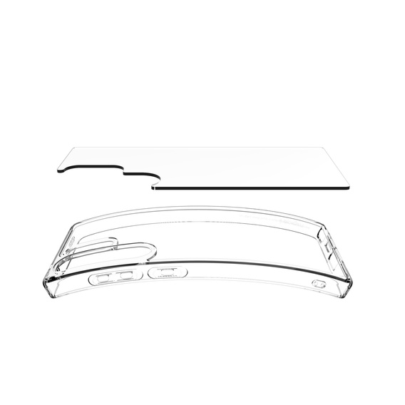 Puzdro Spigen pre Samsung Galaxy S25 Ultra, Ultra Hybrid, priehľadné + tvrdené sklo 9H