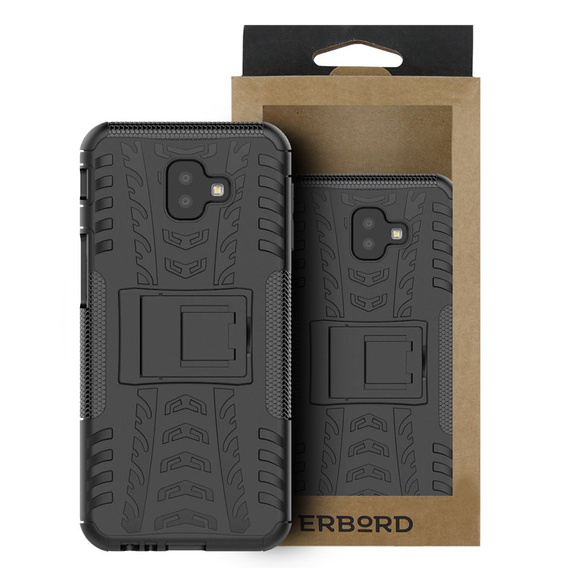 Obal na mobil pre Samsung Galaxy J6+ Plus, Tire Armor, čierne