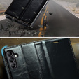 CASEME flipové puzdro pre Samsung Galaxy A34 5G, Waxy Textured, čierne