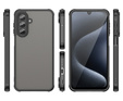 Matné puzdro pre Samsung Galaxy A17 5G, dymové s čiernymi stranami