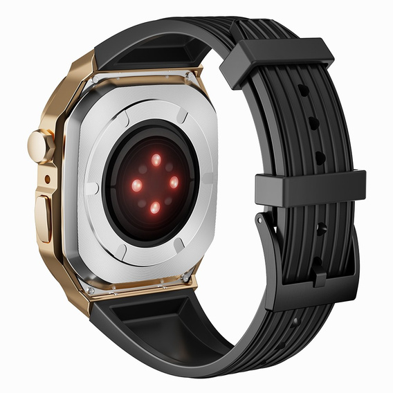 Silikónový remienok s puzdrom pre Apple Watch 1/2/3/4/5/6/7/8/9/10/SE/Ultra/Ultra 2 42/44/45/49MM