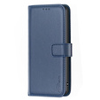 Klapkové puzdro pre Samsung Galaxy A25 5G, BINFEN Wallet, modré + 9H sklo