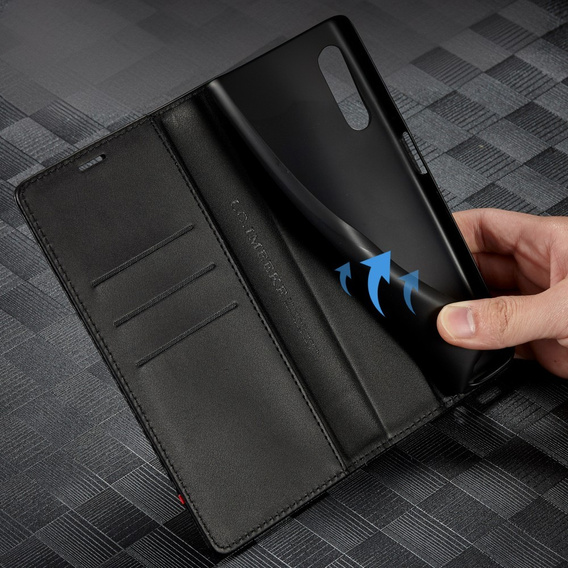 Flipové puzdro pre Samsung Galaxy A36, Carbon LC.IMEEKE, čierne