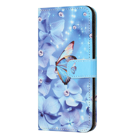 Klapkové puzdro pre Samsung Galaxy M15 5G, Wallet, Flower and Butterfly