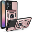 Obal na mobil pre Samsung Galaxy A54 5G, CamShield Slide, ružové