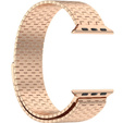 Oceľový náramok pre Apple Watch 1/2/3/4/5/6/7/8/SE/ULTRA 42/44/45/49 MM - ružový rose gold