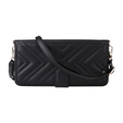 Puzdro s chlopňou pre Oppo Reno 13 Pro 5G, Crossbody Leather Wallet, čierne
