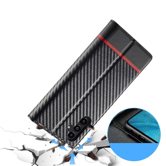 Flipové puzdro pre Samsung Galaxy A35 5G, Carbon LC.IMEEKE, čierne