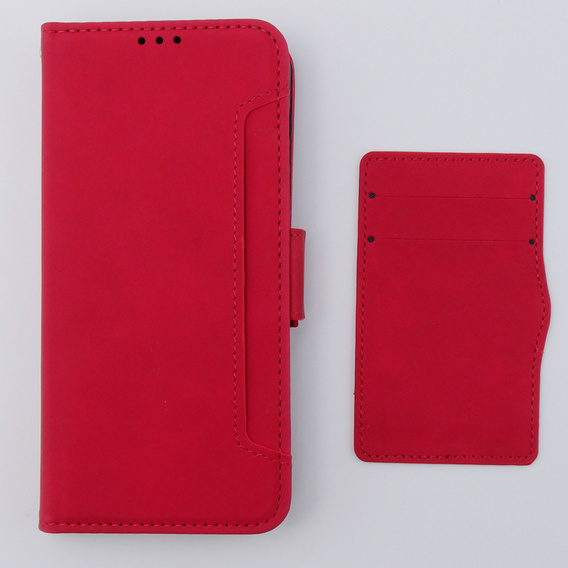 Klapkové puzdro pre Motorola Moto G54 5G, Card Slot, červené