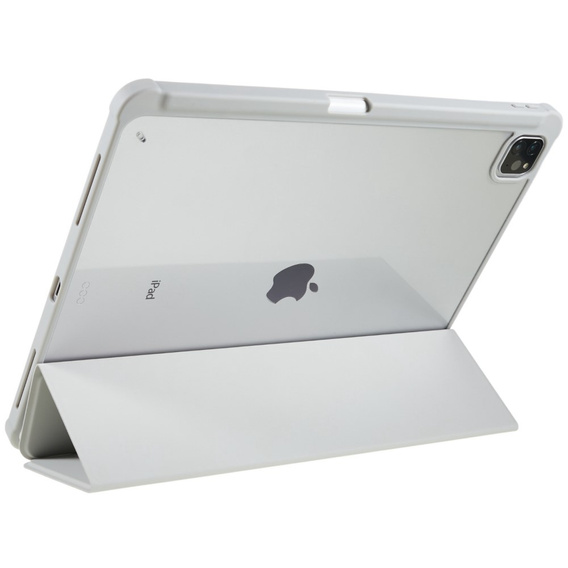 Puzdro pre iPad Pro 12.9" 2022/2021/2020 (6/5/4 gen.), Smartcase Hybrid, so slotom na stylus, sivé