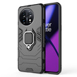 Obal na mobil pre OnePlus 11 5G, Kickstand Ring, čierne