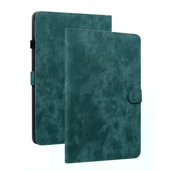 Obal na mobil pre Lenovo Tab M9, Wallet Pen Slot, zelený