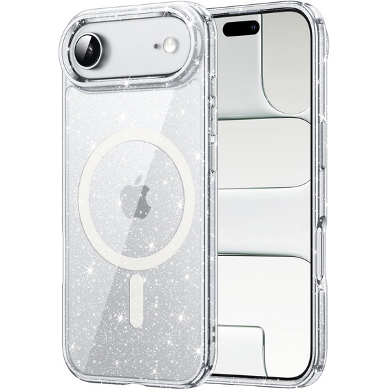 Puzdro pre iPhone Air, pre MagSafe, trblietavé, priehľadné