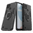 Obal na mobil pre Realme C21, Kickstand Ring, čierne