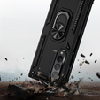 Pancierované obal na mobil pre Samsung Galaxy Z Fold3 5G, Nox Case Ring, čierne