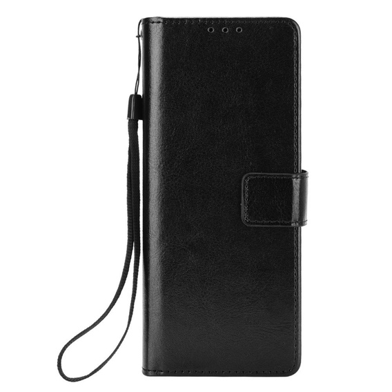 Klapkové puzdro pre Samsung Galaxy Z Fold 2 5G, Crazy Horse Wallet, čierne