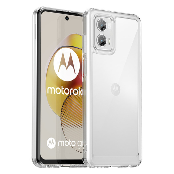 Obal na mobil pre Motorola Moto G73 5G, Fusion Hybrid, priehľadné