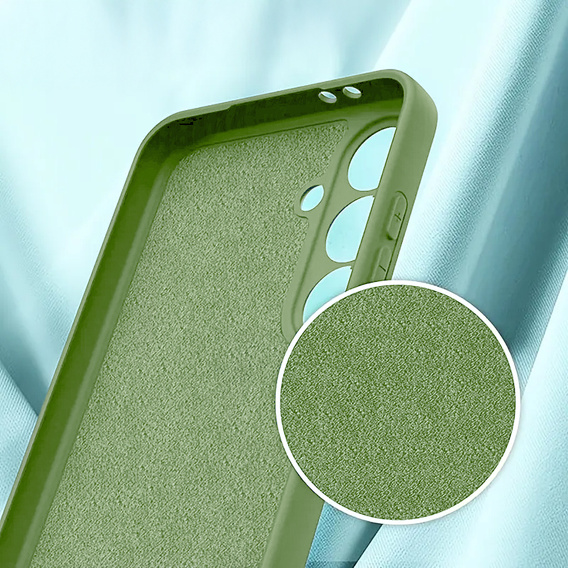 Obal na mobil pre Samsung Galaxy A56 5G, Silicone Lite, zelený