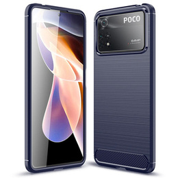 Obal na mobil pre Xiaomi Poco X4 Pro 5G, Carbon, modré