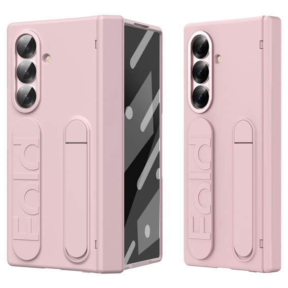 Puzdro s rukoväťou a stojanom - ružové pre Samsung Galaxy Z Fold7