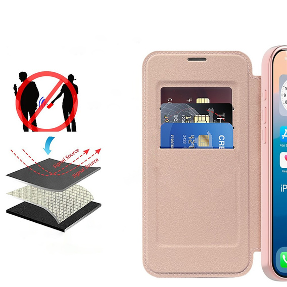 Peňaženkové flipové puzdro MagSafe RFID s ochranou fotoaparátu pre iPhone 17 Pro Max