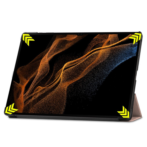 Puzdro pre Samsung Galaxy Tab S9 Ultra, Smartcase, ružové rose gold