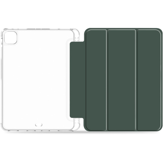 Puzdro pre iPad Pro 11 2022 / 2021 / 2020, Smartcase Hybrid, so slotom na stylus, tmavozelené
