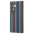 Puzdro pre Samsung Galaxy S24 Ultra, Aramid Fiber Slim Case, pre MagSafe, modrá / červená