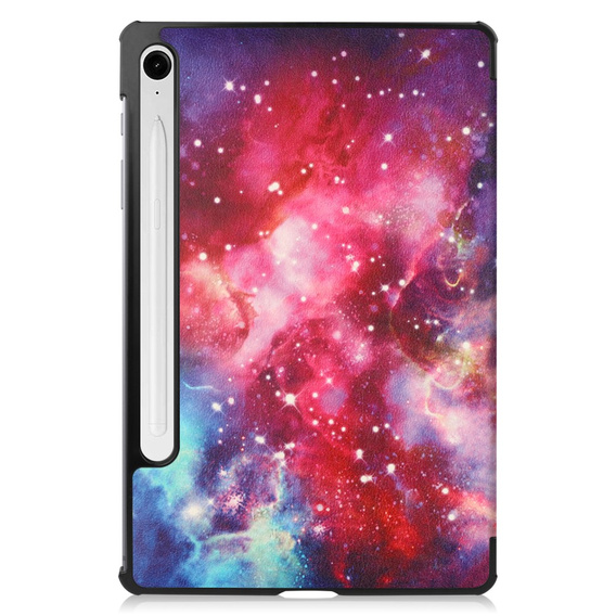 Puzdro pre Samsung Galaxy Tab S10 Lite / S10 FE / S9 FE, s chlopňou, galaxy