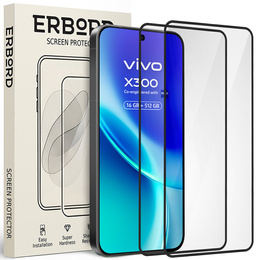 2x ERBORD 3D tvrdené sklo pre Vivo X300