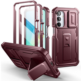 Obrnené puzdro pre Samsung Galaxy A16, Dexnor Full Body (Two Frames), červené