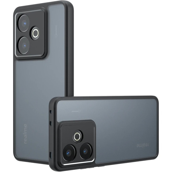 Obal na mobil pre Realme GT 7 / 7T, Fusion Hybrid, transparentné / čierne