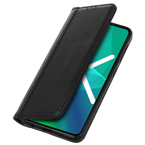 Obal na mobil pre Xiaomi 12T / 12T Pro, Wallet Litchi Leather, čierne