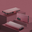 CASEME flipové puzdro pre Samsung Galaxy A54 5G, Litchi Wallet, červené