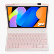 Puzdro s klávesnicou Bluetooth pre Lenovo Idea Tab 11" 2025 TB336FU TB336ZU, ružové