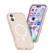 Puzdro pre iPhone 17, pre MagSafe, trblietavé, priesvitné zlaté