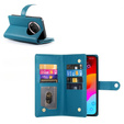 Klapkové puzdro pre Honor Magic 7 Lite, Wallet Zipper Pocket, modré