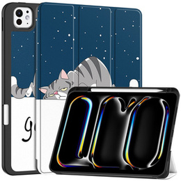 Puzdro pre iPad Pro 11 2024, Smartcase, sleeping cat