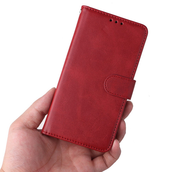 Klapkové puzdro pre Samsung Galaxy A34 5G, Leather Wallet, červené