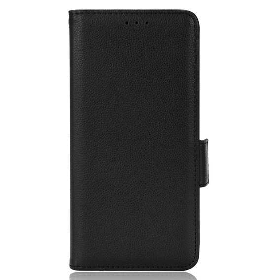 Klapkové puzdro pre Ulefone Note 12P, Wallet Litchi Magnet, čierne