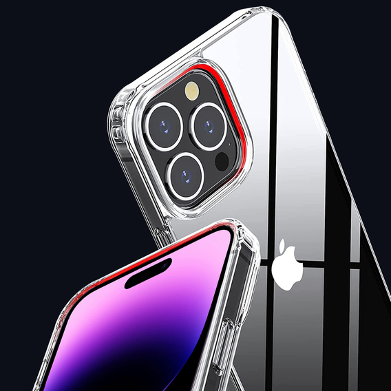 Obal na mobil pre iPhone 14 Pro, Fusion Hybrid, priehľadné