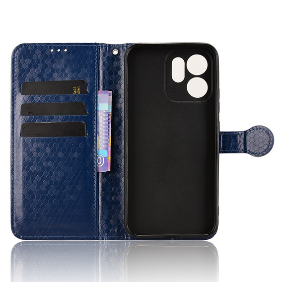 Klapkové puzdro pre Oppo Reno 14F, Wallet Rhombus, modré