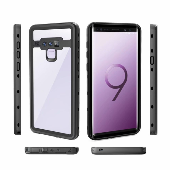Vodotesné puzdro IP68 pre Samsung Galaxy Note 9, Redpepper, čierne