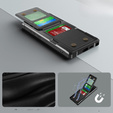 Puzdro pre Samsung Galaxy S25 Ultra, Card Holder Kickstand, čierne