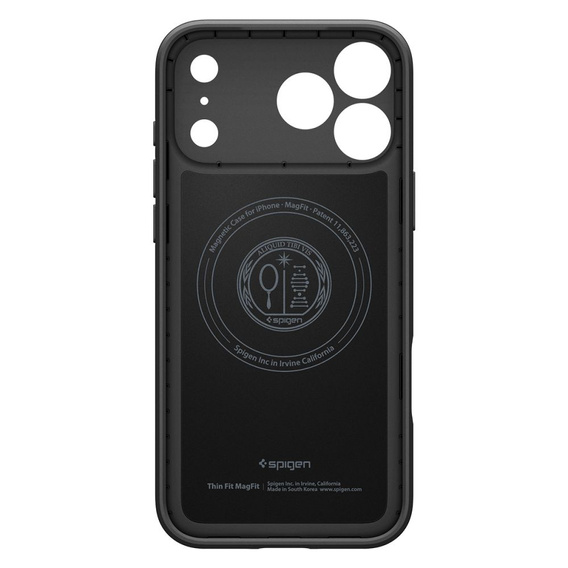 Puzdro Spigen pre iPhone 17 Pro Max, Thin Fit MagSafe, čierne