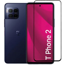 3D tvrdené sklo pre T Phone 2 5G, čierny rám