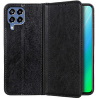 Obal na mobil pre Samsung Galaxy M33 5G, Wallet Litchi Leather, čierne